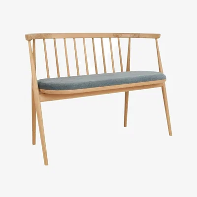 Downtown Swyft Model 05 Loveseat + Ottoman - Shadow, Faux Leather, Minimal, ["Snuggler"]