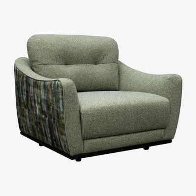 Downtown Jay Blades X G Plan Albion Snuggler - Accent Fabric, Leather, Tweed, ["Snuggler"]