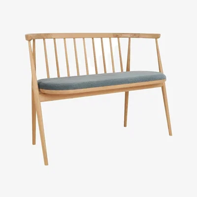 Downtown Swyft Model 05 Loveseat - Velvet Bone, Faux Leather, ["Chair"]