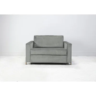 Perch and Parrow George Loveseat Bed in Sidewalk Grey