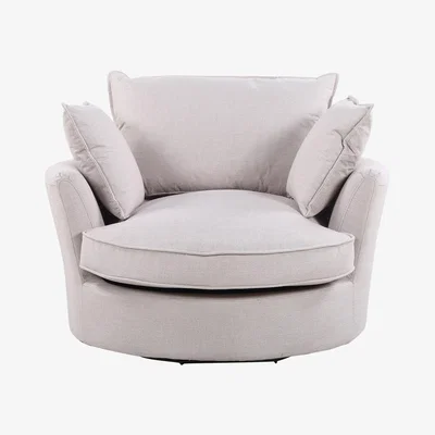 The Range Irwin Swivel Based Cuddle Chair - Sand