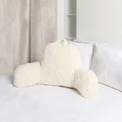 The Range Bow Faux Fur Cuddle Chair - Natural