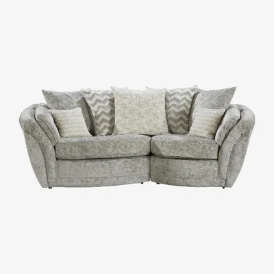 The Range Left-Hand Facing Izzy Snuggle Sofa  - Nickel