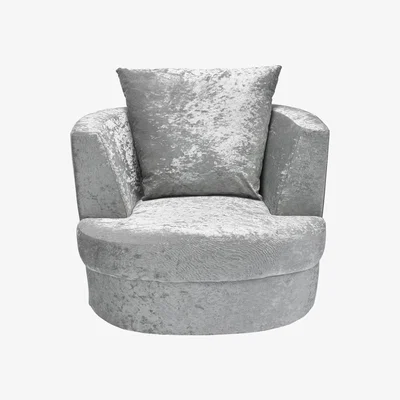 The Range Bliss Silver Cuddle Chair - Small