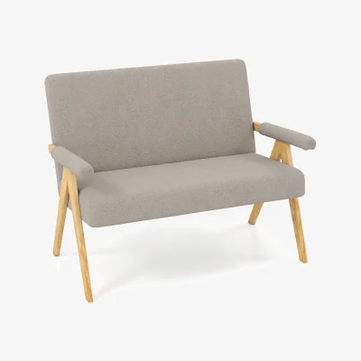 The Range Comfy Loveseat Sofa - Grey
