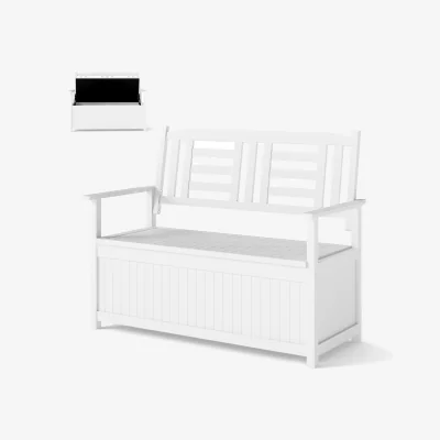 The Range 185L Solid Wood Patio Storage Loveseat