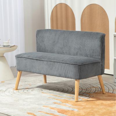 The Range HOMCOM Double Love Seat Sofa   - Grey