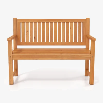 The Range Garden Loveseat Bench with Backrest