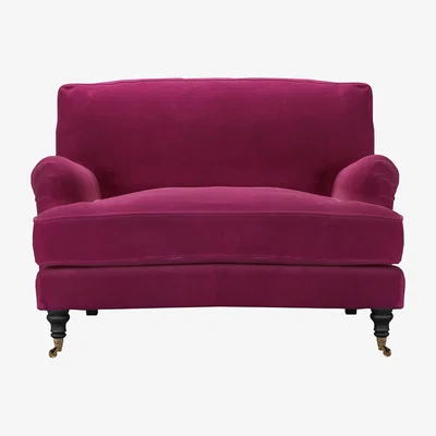 Sofa.com Bluebell Loveseat (breaks down) in Persian Rose Smart Velvet