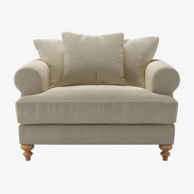 Sofa.com Teddy Loveseat in Pampas Hygge Smart Linen