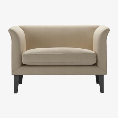 Sofa.com Fingal Loveseat in Pennine Stone Organic Smart Cotton