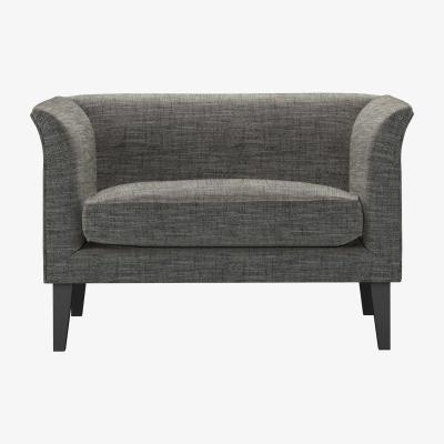 Sofa.com Fingal Loveseat in Liquorice Baylee Multi-Tone Viscose Linen