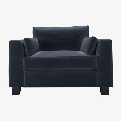 Sofa.com Bowie Loveseat in Skyfall Cotton Matt Velvet