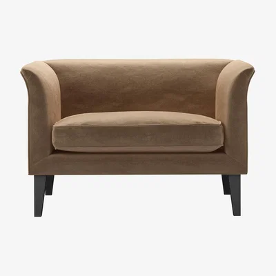 Sofa.com Fingal Loveseat in Spiced Latte Cotton Matt Velvet - sofa.com