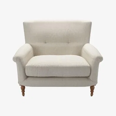 Sofa.com Alderney Loveseat in Canvas Pure Belgian Linen - sofa.com