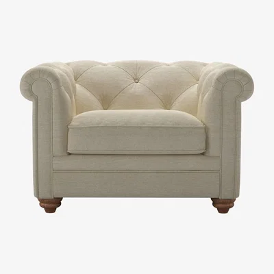 Sofa.com Patrick Loveseat in Pampas Hygge Smart Linen