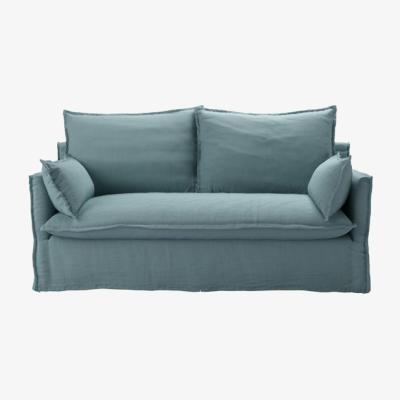 Sofa.com Isaac 2.5 Seat Sofa in Lagoon Brushed Linen Cotton - sofa.com