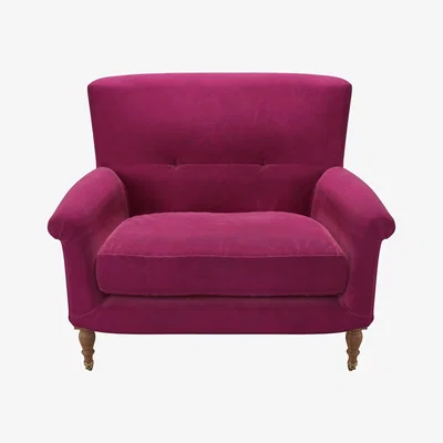 Sofa.com Alderney Loveseat in Persian Rose Smart Velvet