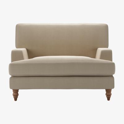 Sofa.com Isla Loveseat in Pennine Stone Organic Smart Cotton