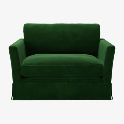 Sofa.com Otto Loveseat in Putting Green Aquaclean Clever Velvet