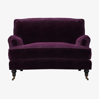 Sofa.com Bluebell Loveseat in Plum Smart Velvet - sofa.com