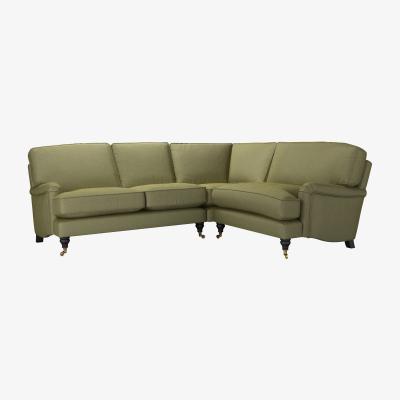 Sofa.com Bluebell Asym. Crn: LHF 2 Seat w RHF Loveseat in Lichen Heathland Weave - sofa.com