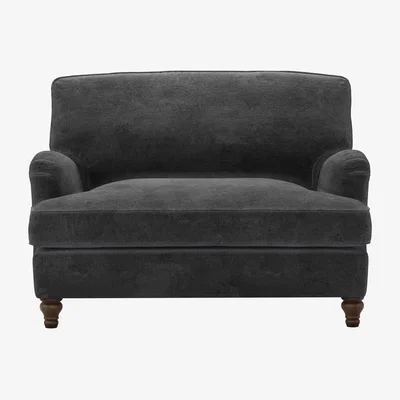 Sofa.com Bluebell Loveseat Sofa Bed in Raven Speckled Chenille