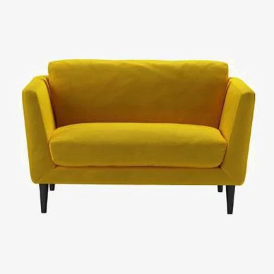Sofa.com Holly Loveseat in Canary Cotton Matt Velvet - sofa.com