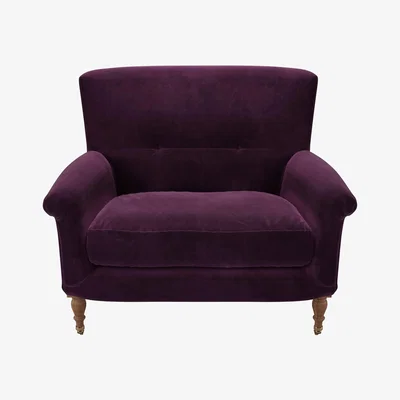 Sofa.com Alderney Loveseat in Damson Smart Velvet