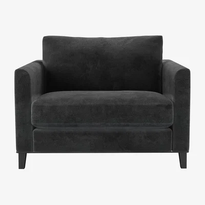 Sofa.com Izzy Loveseat in Raven Speckled Chenille