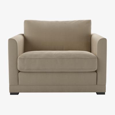 Sofa.com Aissa Loveseat in Pennine Stone Organic Smart Cotton