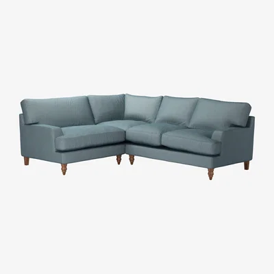 Sofa.com Isla Asym. Crn: LHF Loveseat w RHF 2 Seat in Shore Heathland Weave - sofa.com