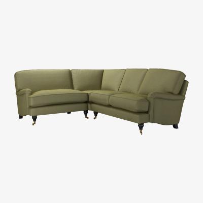 Sofa.com Bluebell Asym. Crn: LHF Loveseat w RHF 2 Seat in Lichen Heathland Weave - sofa.com