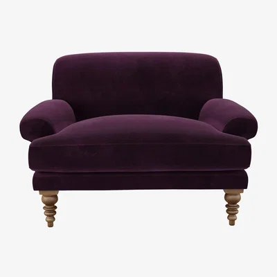 Sofa.com Saturday Loveseat in Damson Smart Velvet