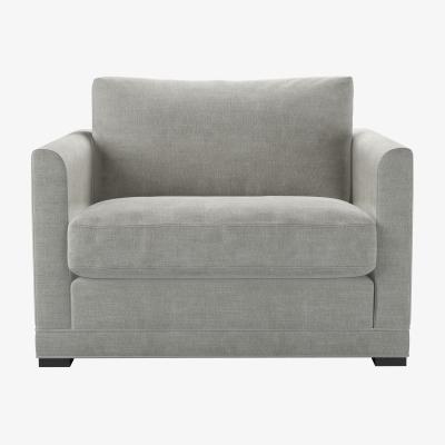 Sofa.com Aissa Loveseat in Fog Aquaclean Clever Chenille