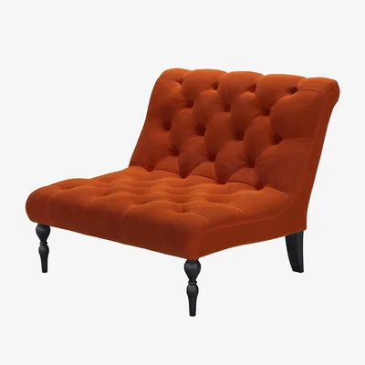 Sofa.com Claude Loveseat in Brick Aquaclean Clever Velvet