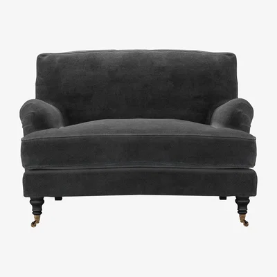 Sofa.com Bluebell Loveseat in Raven Speckled Chenille
