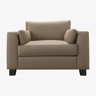 Sofa.com Bowie Loveseat in Coconut Soft Leather - sofa.com