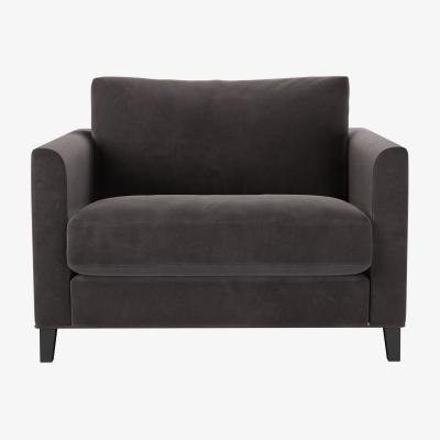 Sofa.com Izzy Loveseat in Shale Aquaclean Clever Velvet
