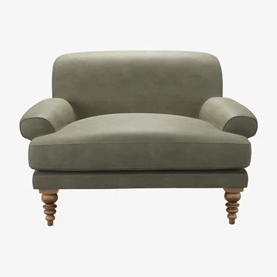 Sofa.com Saturday Loveseat in Matcha Powdered Leather - sofa.com