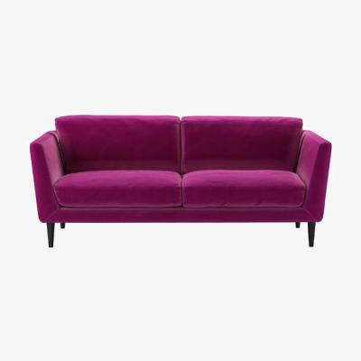 Sofa.com Holly 2.5 Seat Sofa in Peony Cotton Matt Velvet - sofa.com
