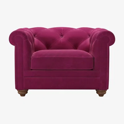 Sofa.com Patrick Loveseat in Persian Rose Smart Velvet