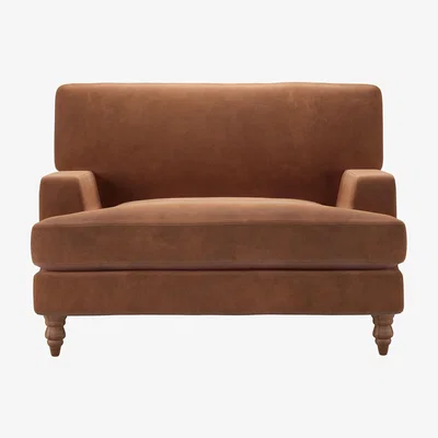 Sofa.com Isla Loveseat in Cinnamon Smart Velvet - sofa.com