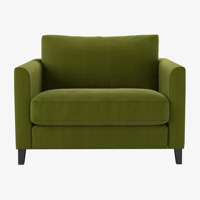 Sofa.com Izzy Loveseat in Vine Leaf Organic Smart Cotton