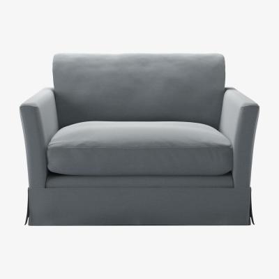 Sofa.com Otto Loveseat in Sealion Smart Cotton - sofa.com