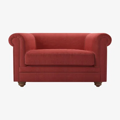 Sofa.com Patrick Unbuttoned Loveseat in Indian Summer Easy Cotton