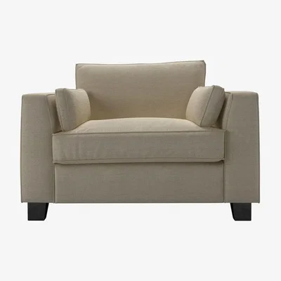 Sofa.com Bowie Loveseat in Pampas Hygge Smart Linen