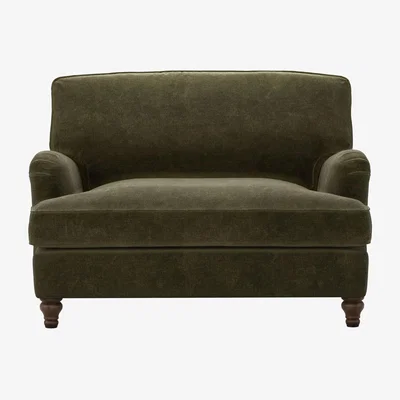 Sofa.com Bluebell Loveseat Sofa Bed in Juniper Aquaclean Clever Chenille