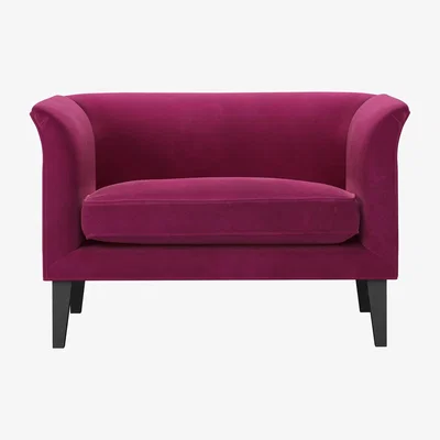 Sofa.com Fingal Loveseat in Persian Rose Smart Velvet