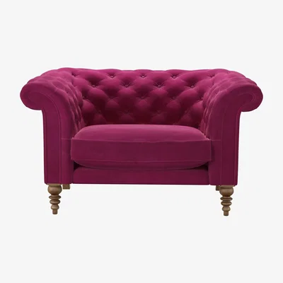 Sofa.com Oscar Loveseat in Persian Rose Smart Velvet